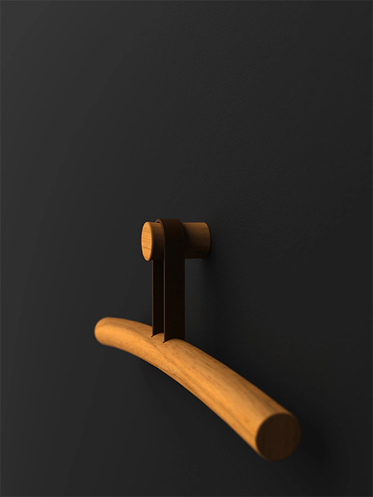 Coat hanger for clothes hook